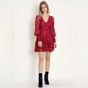 BlackMilk Stardom Red Heavenly Dress